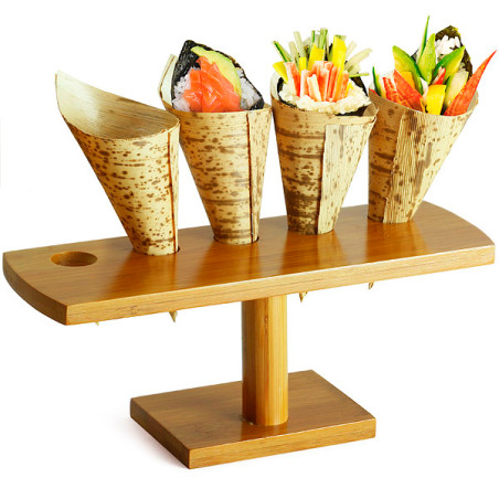 Stand de Bambu para 5 Cones (10 Uds)