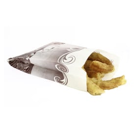 Saco de Papel Antigordura Churros 18+7x32cm (1000 Uds)