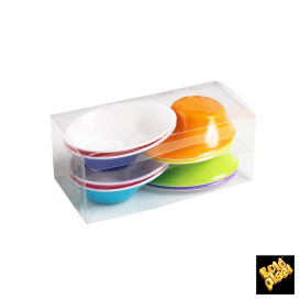 Tigela Plastico "Sodo" em branco e multicolorido 50 ml (8 Uds)