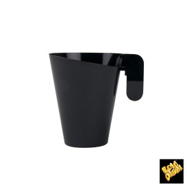 Chavena Plastico Design Preto 155ml (144 Uds)