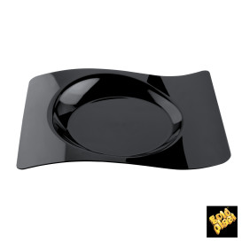 Prato Plastico "Forma" Preto 28x23 cm (180 Unidades)