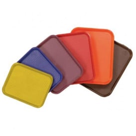 Bandeja Plastico Rigido Azul 35,5x45,3cm (12 Uds)