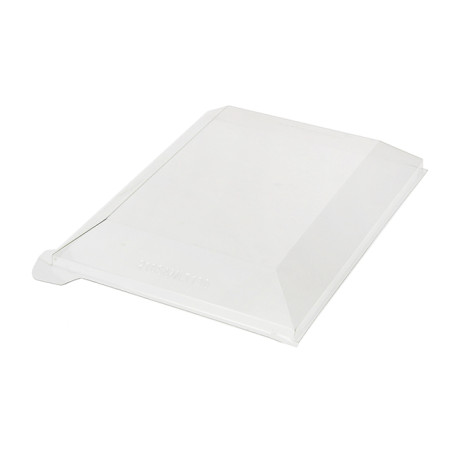 Tampa Plastico PET Transparente 13x6,5cm (100 Uds)