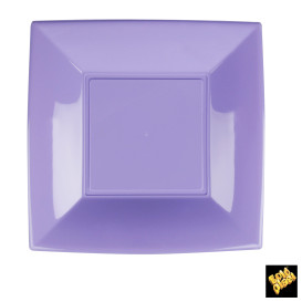 Prato Plastico Raso Lilas Nice PP 230mm (25 Uds)