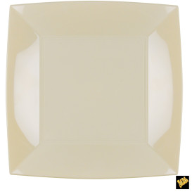 Prato Plastico Raso Creme Nice PP 290mm (12 Uds)