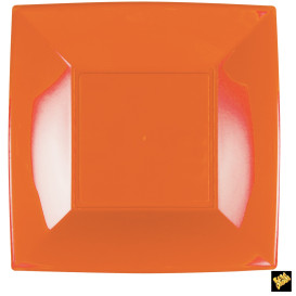 Prato Plastico Raso Laranja Nice PP 290mm (144 Uds)