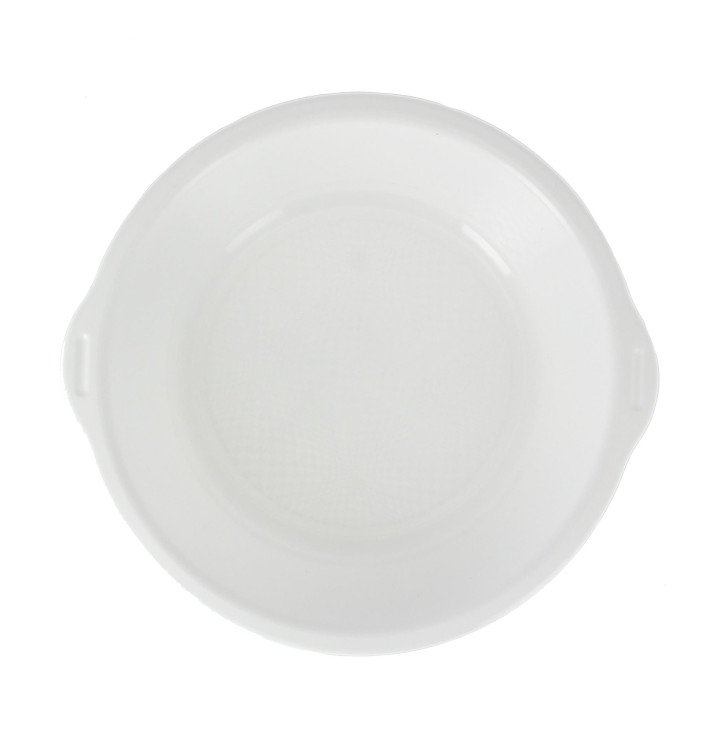 Tigela de Plastico PP con Alças Branco Ø18,5cm (600 Uds)