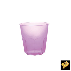 Copo Plastico Lilas Transp. PS  Ø73mm 220ml (50 Uds)