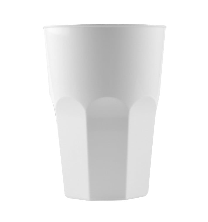 Copo Plastico para Coctel Branco PP Ø84mm 350ml (420 Uds)