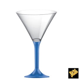 Copo PS Flute Cocktail Azul Transp. 185ml 2P (200 Uds)