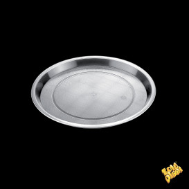 Bandeja Plastico Tray Transp. Ø32cm (25 Unidades)