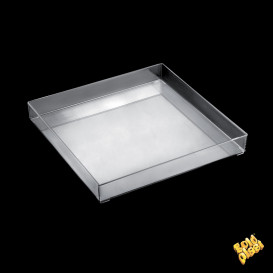 Bandeja Plastico Tray Transp. 30x30cm (9 Unidades)