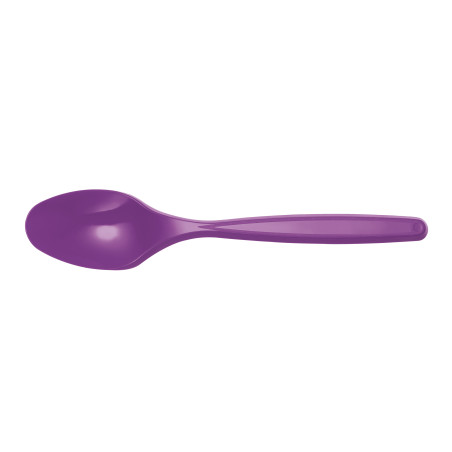 Colher de Plastico Violeta PS 120mm (40 Uds)