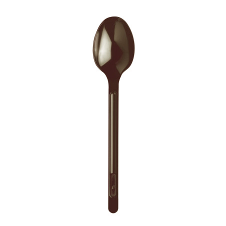 Colher de Plastico Grande PS Chocolate 175mm (600 Uds)