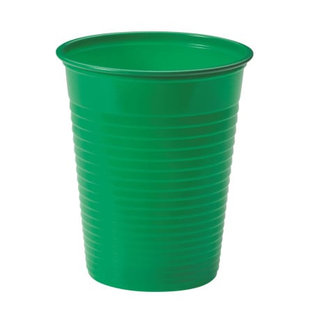 Copo de Plastico PS Verde 200ml Ø7cm (1500 Unidades)