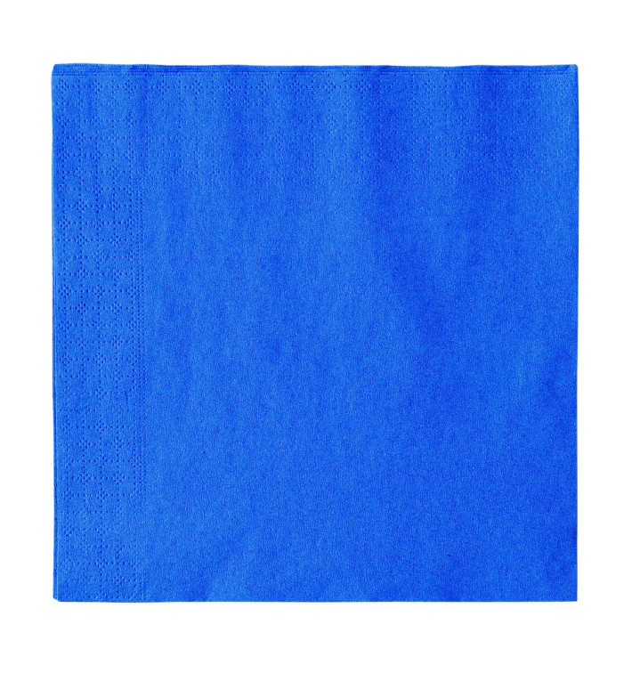 Guardanapos Papel 2 Folhas Azul scuro 33x33cm (1200 Uds)