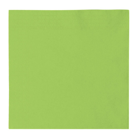 Guardanapos Papel 2 Folhas Verde lima 33x33cm (50 Uds)