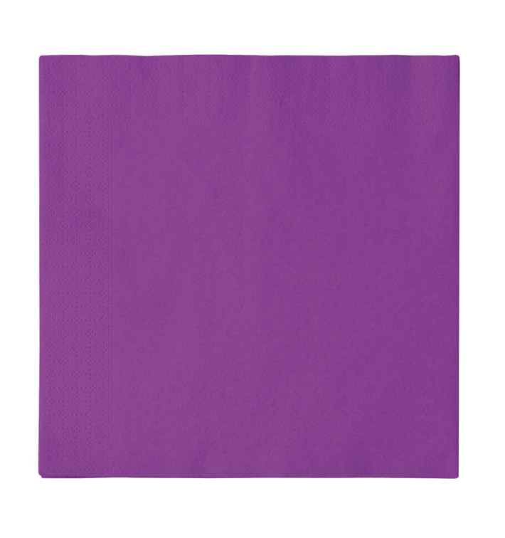 Guardanapos Papel 2 Folhas Violeta 33x33cm (50 Uds)