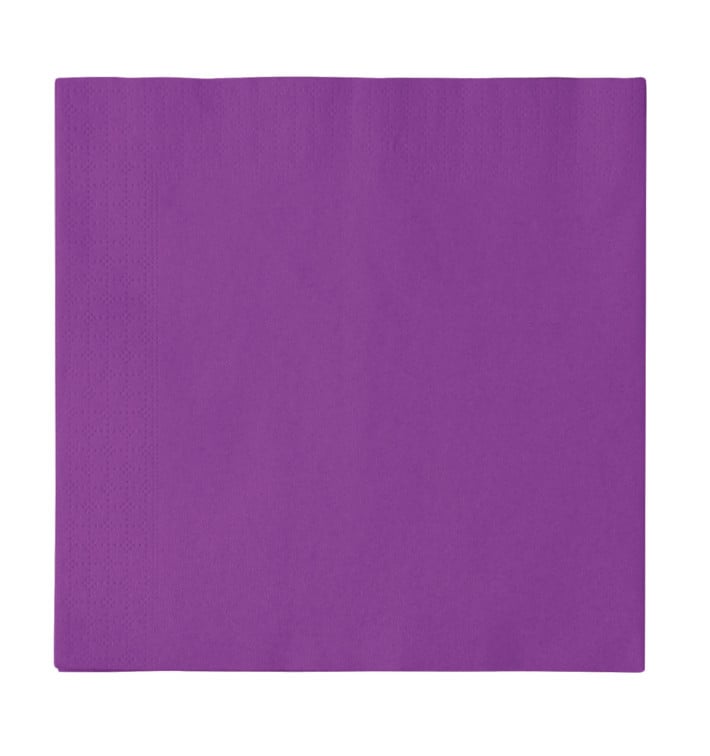 Guardanapos Papel 2 Folhas Violeta 33x33cm (1200 Uds)