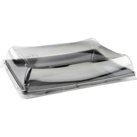 Tampa de Plástico PET para Bandeja 220x160mm (50 Uds)