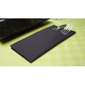 Guardanapos Kanguro Airlaid Preto 33x40cm (30 Uds)