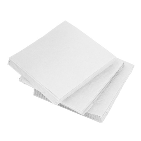 Guardanapos Cocktail de Papel Ponta-Ponta 20x20cm Branco (2400 Uds)