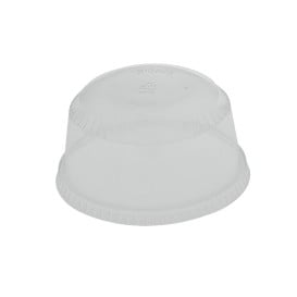 Tampa Cúpula Fechada PET Cristal Ø9,8cm (50 Uds)