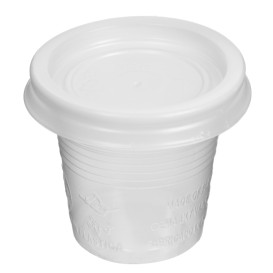 Tampa de Plastico PS Copo 80/100ml Ø5,7cm (2400 Uds)