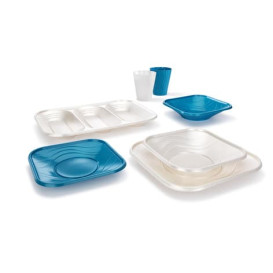 Bandeja Plastico PP "X-Table" 3C Pérola  330x230mm (2 Unidades)