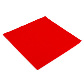 Guardanapos Papel Vermelho 2F Ponta-Ponta 33x33cm (1350 Uds)