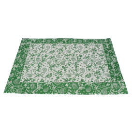 Toalhete Papel Mesa 30x40cm "Cachemir" Verde 50g (2500 Uds)