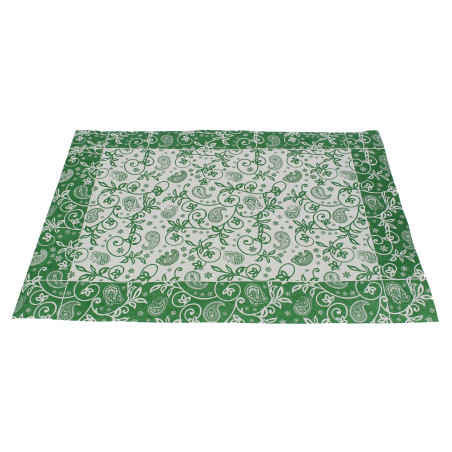 Toalhete Papel Mesa 30x40cm "Cachemir" Verde 50g (2500 Uds)