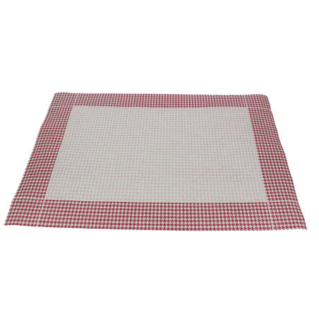 Toalhete Papel Mesa 30x40cm "Houndstooth" Bordeaux 45g (2.500 Uds)