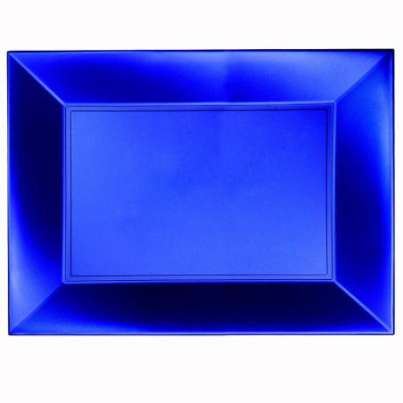 Bandeja de Plastico Azul Nice Pearl PP 345x230mm (6  Uds)