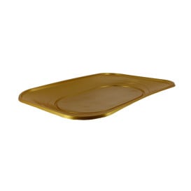 Bandeja Plastico PP "X-Table" Ouro 330x230mm (60 Unidades)