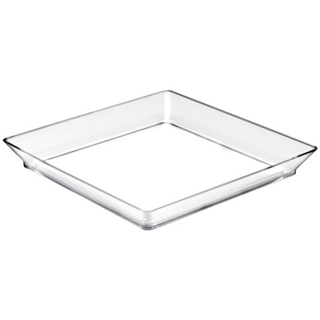 Bandeja Degustação Reutilizável Medium Transp. 13x13 cm (12 Uds)