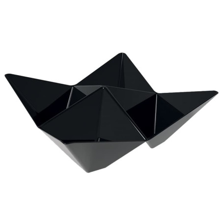 Tigela Degustação Reutilizável PS Origami PS Preto 103x103mm (500 Uds)