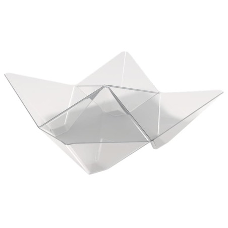 Tigela Degustação Reutilizável PS Origami PS Trasparente 103x103mm (500 Uds)