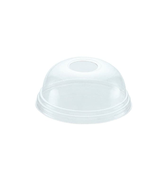 Tampa Cúpula Perfurada PET Cristal Ø8,1cm (100 Uds)