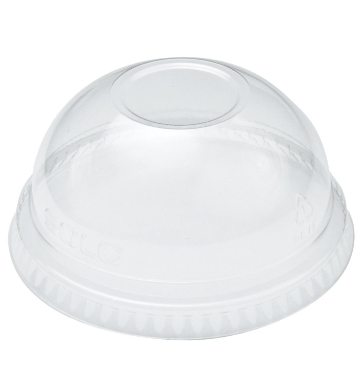 Tampa Cúpula Fechada PET Cristal Ø9,8cm (100 Uds)