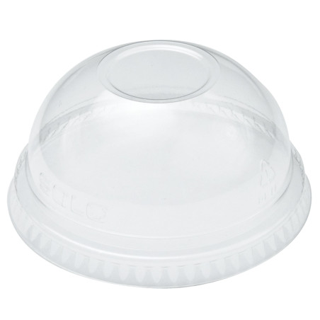 Tampa Cúpula Fechada PET Cristal Ø9,8cm (100 Uds)