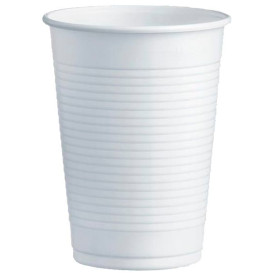 Copo de Plastico PS Branco 230ml Ø7,0cm (100 Unidades)