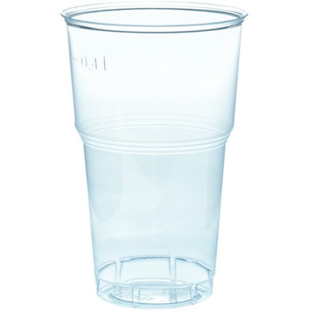 Copo Plastico PS Cristal Transparente 490ml Ø9,0cm (40 Uds)