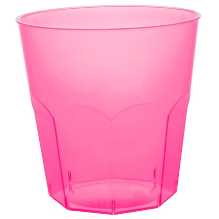 Copo Plastico Fucsia Transp. PS  Ø73mm 220ml (1000 Uds)