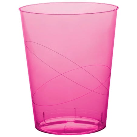 Copo Plastico Moon Cristal Fucsia Transp. PS 350ml (20 Uds)