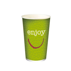 Copo Cartão Bebidas Frias 12 Oz/360ml "Enjoy" Ø8,0cm (2.000 Uds)