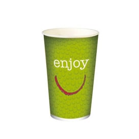 Copo Cartão Bebidas Frias 22 Oz/680ml "Enjoy" Ø9,0cm (50 Uds)