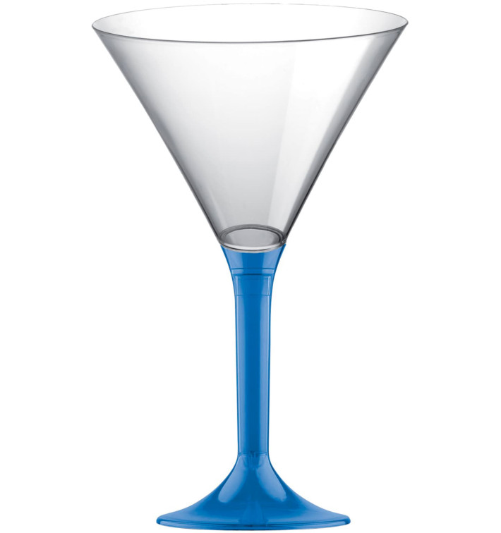 Copo PS Flute Cocktail Azul Transp. 185ml 2P (200 Uds)