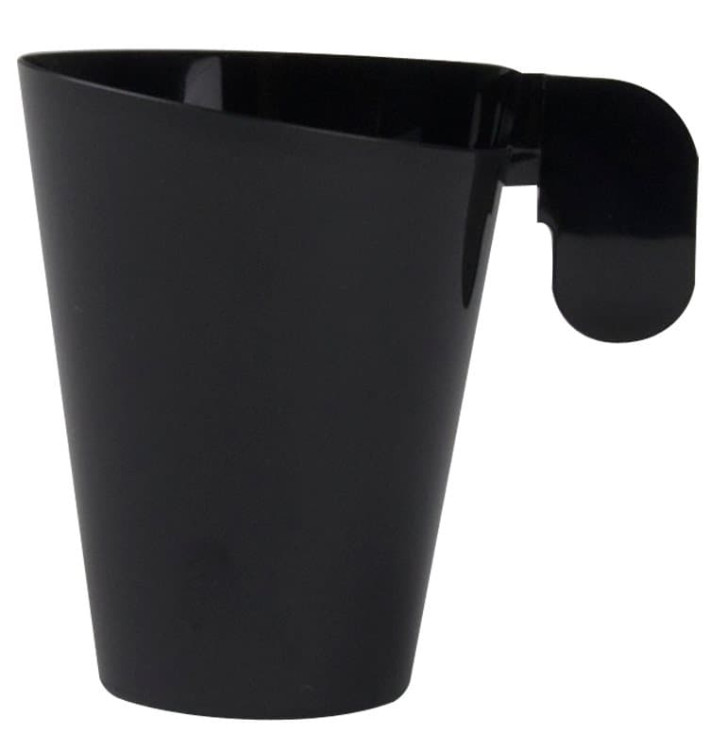 Chavena Plastico Design Preto 155ml (144 Uds)