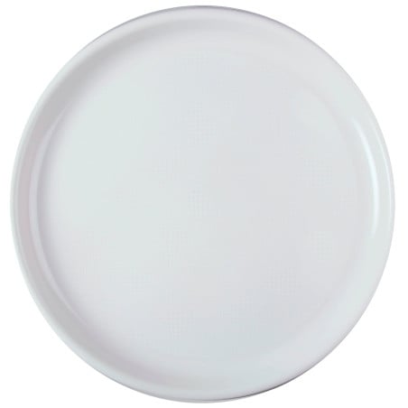 Prato de Plastico para Pizza Branco Round PP Ø350mm (144 Uds)